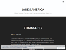 Tablet Screenshot of janesamerica.com